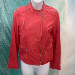 Rebecca Taylor Lamb's Leather Moto Jacket blazer size 2